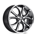 Asanti Black ABL8-22105235MS AB8 22X10 5X120 MACH FACE SS LIP 35MM - Truck Part Superstore