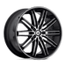 Asanti Black ABL10-22901515MB AB10 22X9 5X115 MACH FACE BLK LIP 15MM - Truck Part Superstore