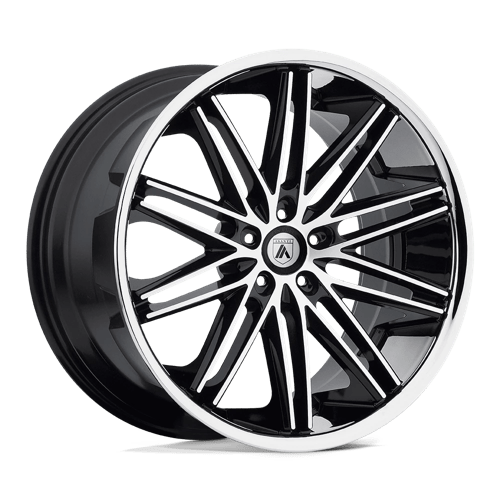 Asanti Black ABL10-20851238MS AB10 20X8.5 5X4.5 MACH FACE SS LIP 38MM - Truck Part Superstore