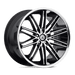 Asanti Black ABL10-20851238MS AB10 20X8.5 5X4.5 MACH FACE SS LIP 38MM - Truck Part Superstore