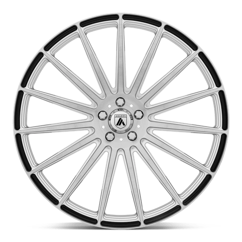 Asanti Black ABL14-20901515SL AB14 20X9 5X115 BRUSHED SLV 15MM - Truck Part Superstore