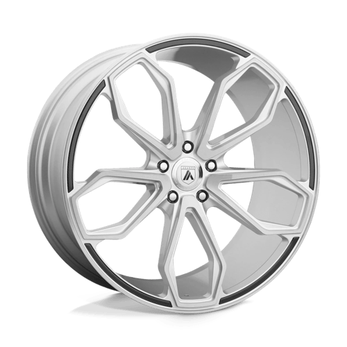 Asanti Black ABL19-20101525SL AB19 20X10 5X115 BRUSHED SLV 25MM - Truck Part Superstore