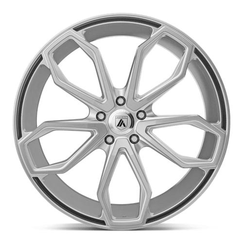 Asanti Black ABL19-20100040SL AB19 20X10 BLANK BRUSHED SLV 40MM (108-130) - Truck Part Superstore