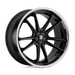 Asanti Black ABL23-22051525BK AB23 22X10.5 5X115 G-BLK CHR LIP 25MM - Truck Part Superstore