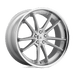 Asanti Black ABL23-20901235SL AB23 20X9 5X4.5 BRUSH SLV CHR LIP 35MM - Truck Part Superstore