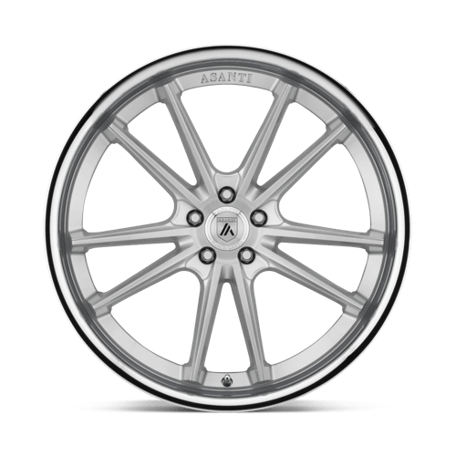 Asanti Black ABL23-22905232SL AB23 22X9 5X120 BRUSH SLV CHR LIP 32MM - Truck Part Superstore