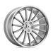Asanti Black ABL24-20055238SL AB24 20X10.5 5X120 BRUSH SLV CHR LIP 38MM - Truck Part Superstore