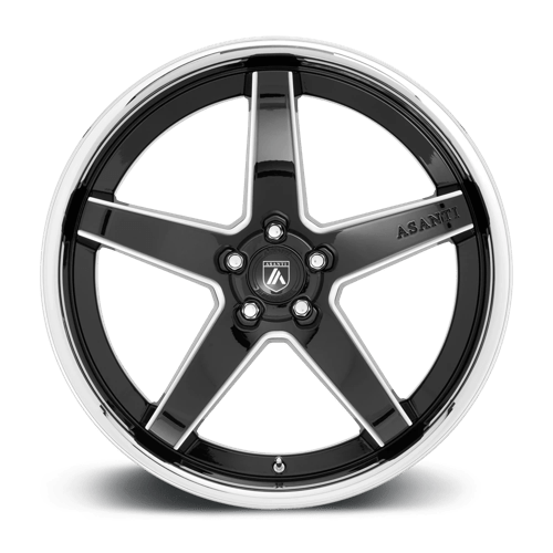 Asanti Black ABL31-20051238BK AB31 20X10.5 5X4.5 G-BLK MILL CHR LP 38MM - Truck Part Superstore