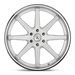 Asanti Black ABL32-29063430 AB32 20X9 6X135 BRUSH SLV CHR LIP 30MM - Truck Part Superstore