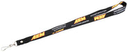 AEM Induction 01-901 Lanyard, BLK 3/4" X 36", w/Swivel Clip, Red/Yellow AEM Logo - Truck Part Superstore