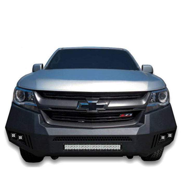 Black Horse Off Road AFB-CO15-KIT Matte Black Steel Armour I Front Bumper - Truck Part Superstore