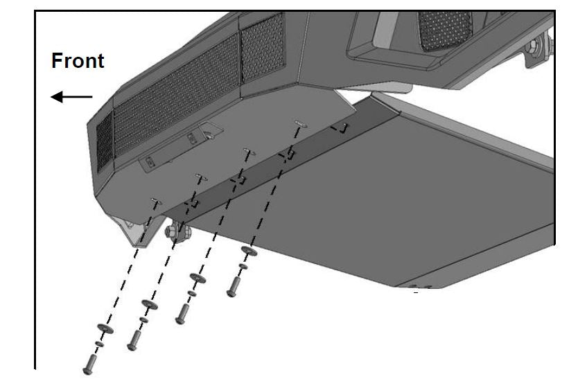 Black Horse Off Road AFB-CO20-SK Matte Black Steel Armour II Front Bumper - Truck Part Superstore