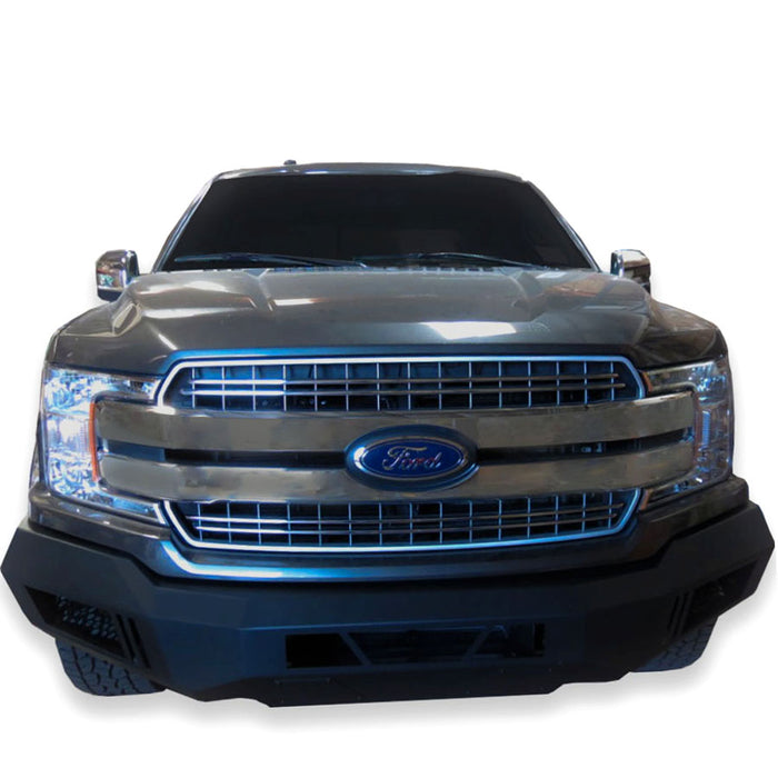 Black Horse Off Road AFB-F115-18 Matte Black Steel Armour I Front Bumper - Truck Part Superstore