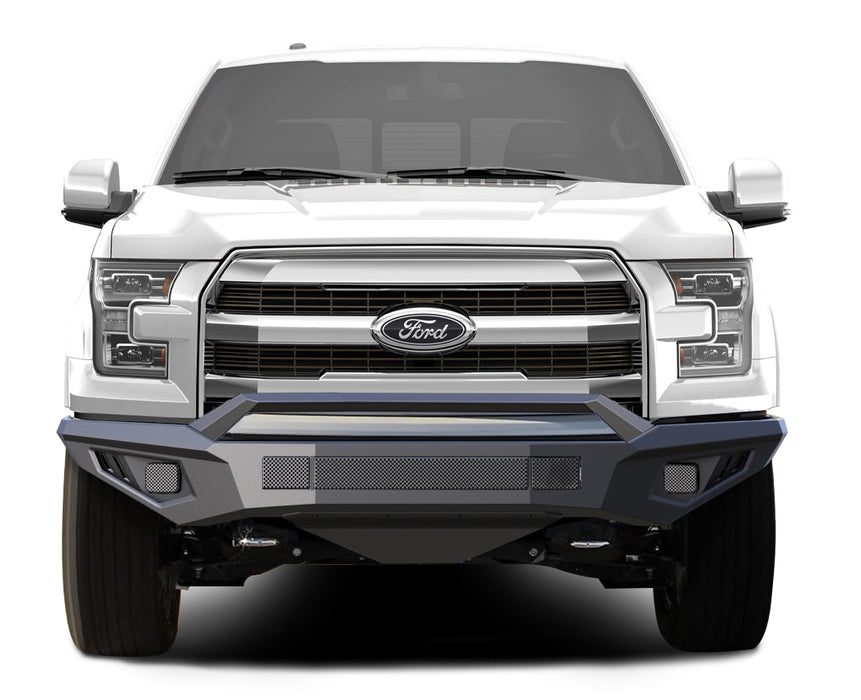 Black Horse Off Road AFB-F117 Matte Black Steel Armour II Front Bumper - Truck Part Superstore