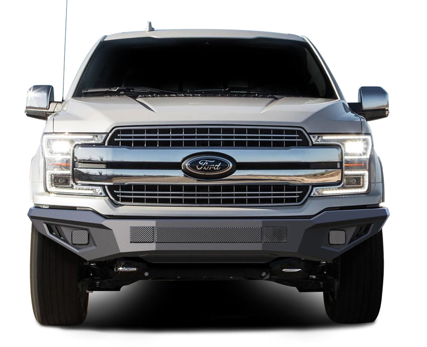 Black Horse Off Road AFB-F118-BU Matte Black Steel Armour II Front Bumper - Truck Part Superstore