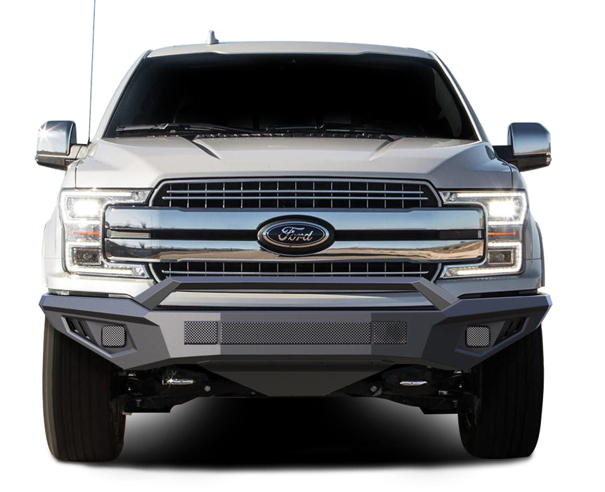 Black Horse Off Road AFB-F118 Matte Black Steel Armour II Front Bumper - Truck Part Superstore