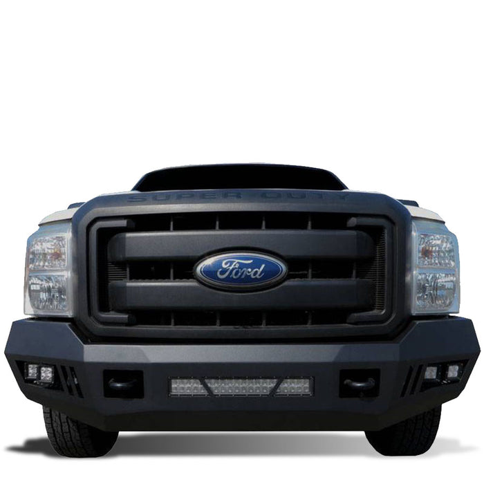 Black Horse Off Road AFB-F217-KIT Matte Black Steel Armour I Front Bumper - Truck Part Superstore