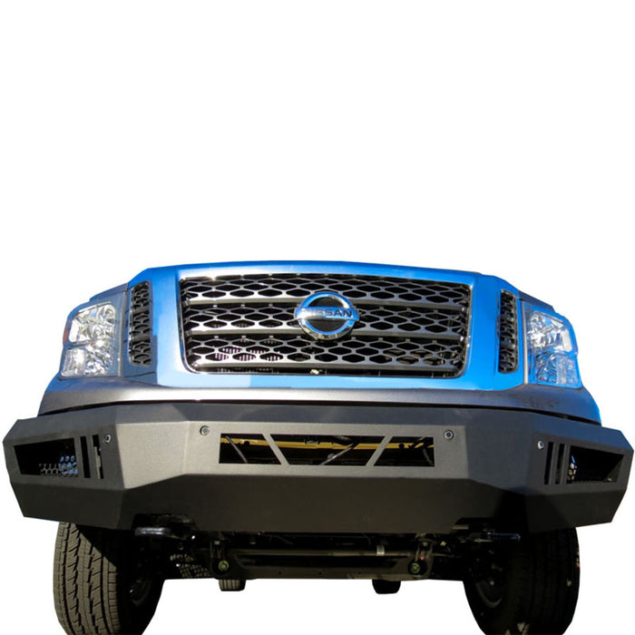 Black Horse Off Road AFB-NITI Matte Black Steel Armour I Front Bumper - Truck Part Superstore