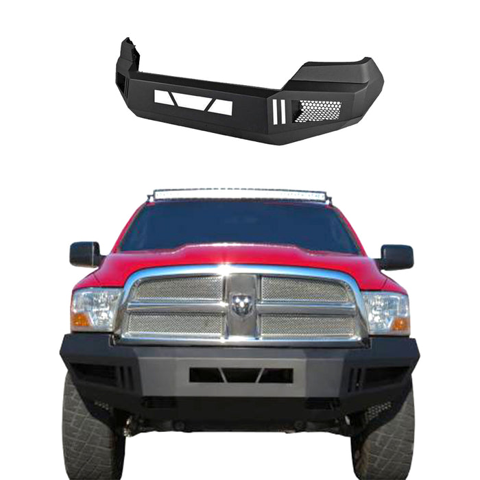 Black Horse Off Road AFB-RA09 Matte Black Steel Armour I Front Bumper - Truck Part Superstore