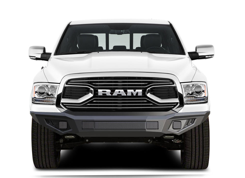 Black Horse Off Road AFB-RA16-BU Matte Black Steel Armour II Front Bumper - Truck Part Superstore