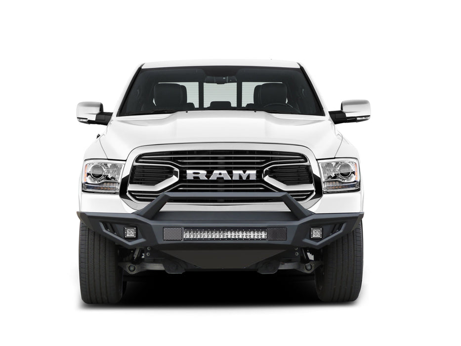 Black Horse Off Road AFB-RA16-K1 Matte Black Steel Armour II Front Bumper - Truck Part Superstore