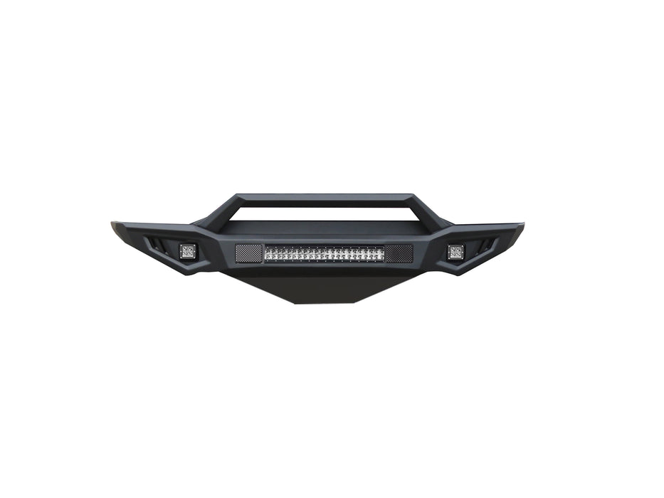 Black Horse Off Road AFB-RA16-K1 Matte Black Steel Armour II Front Bumper - Truck Part Superstore