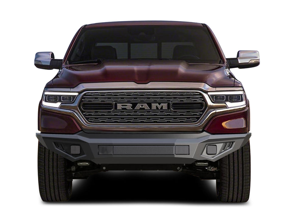 Black Horse Off Road AFB-RA18-BU Matte Black Steel Armour II Front Bumper - Truck Part Superstore