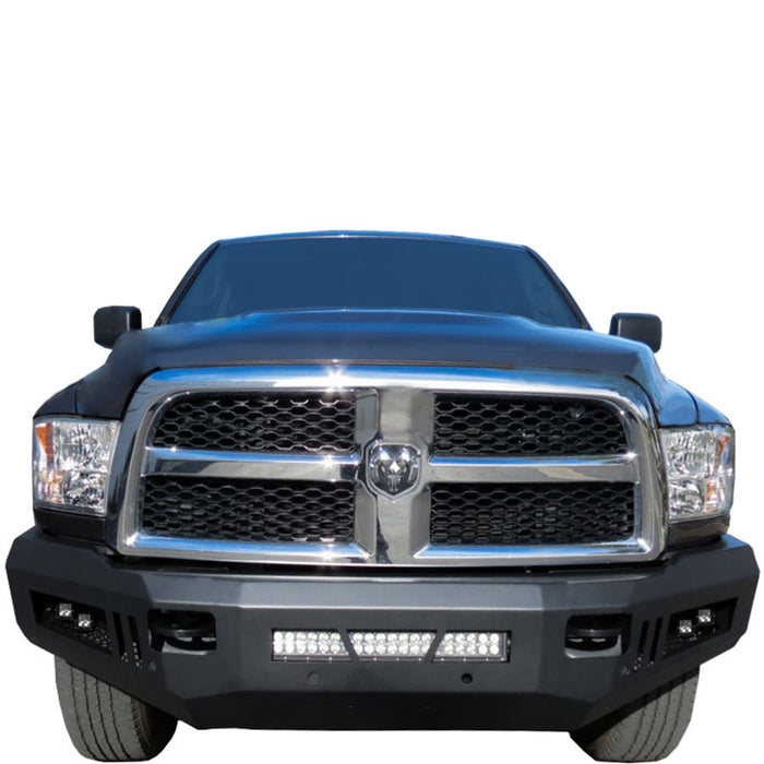 Black Horse Off Road AFB-RA25-10-KIT Matte Black Steel Armour I Front Bumper - Truck Part Superstore