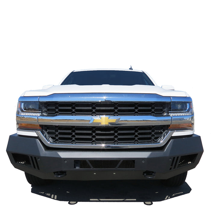 Black Horse Off Road AFB-SI16 Matte Black Steel Armour I Front Bumper - Truck Part Superstore