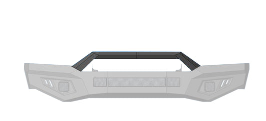 Black Horse Off Road AFB-SI19-BN Matte Black Steel Armour II Front Bumper - Truck Part Superstore