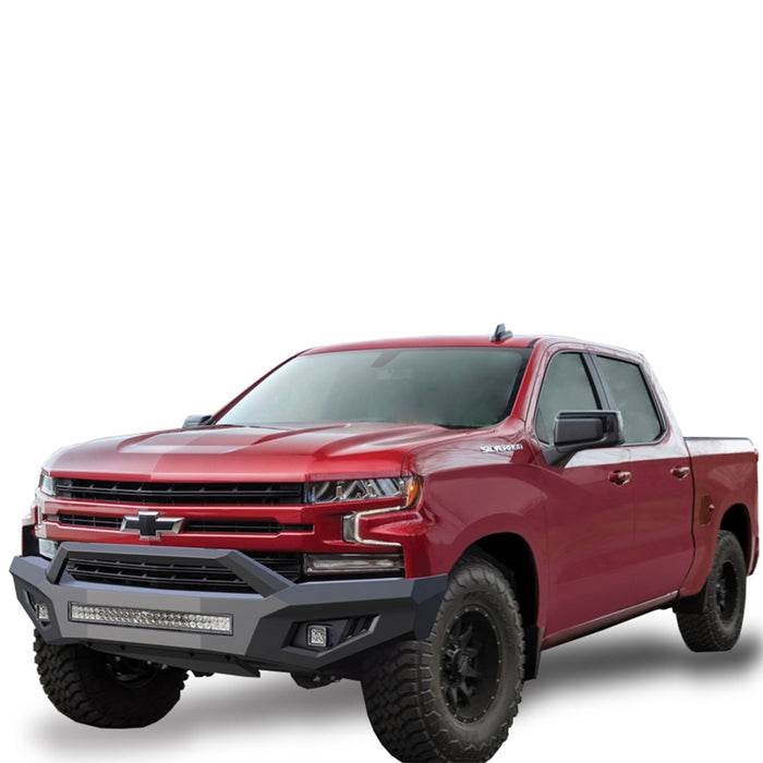 Black Horse Off Road AFB-SI19-BU Matte Black Steel Armour II Front Bumper - Truck Part Superstore