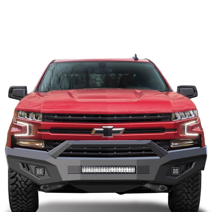 Black Horse Off Road AFB-SI19-K1 Matte Black Steel Armour II Front Bumper - Truck Part Superstore