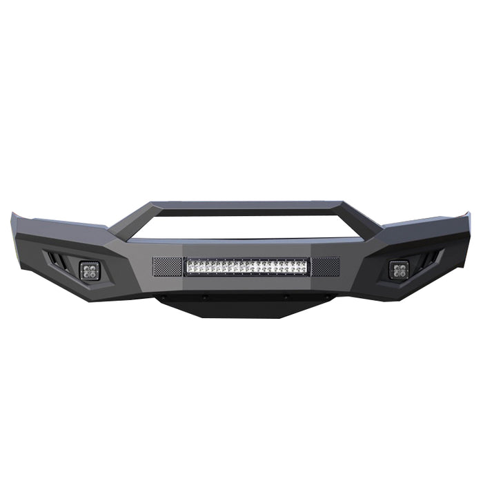 Black Horse Off Road AFB-SI19-K1 Matte Black Steel Armour II Front Bumper - Truck Part Superstore