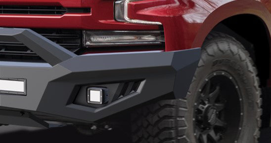 Black Horse Off Road AFB-SI19-K2 Matte Black Steel Armour II Front Bumper - Truck Part Superstore