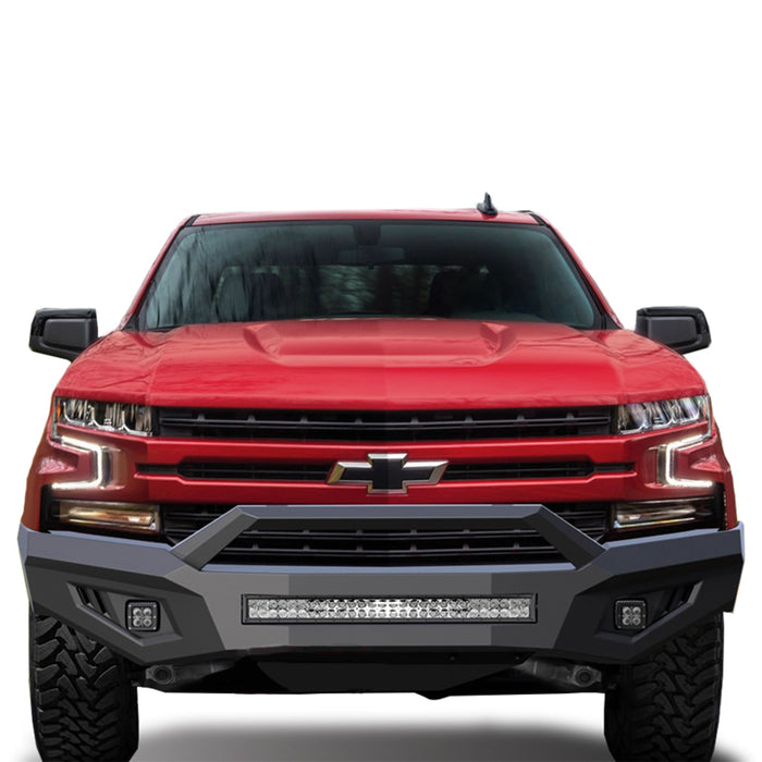 Black Horse Off Road AFB-SI19 Matte Black Steel Armour II Front Bumper - Truck Part Superstore