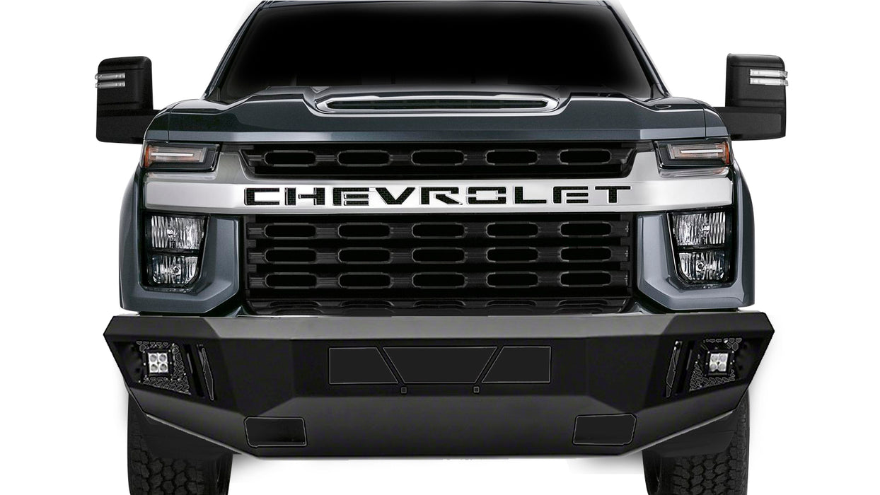 Black Horse Off Road AFB-SI25-20 Matte Black Steel Armour I Front Bumper - Truck Part Superstore