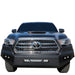 Black Horse Off Road AFB-TA16-KIT Matte Black Steel Armour I Front Bumper - Truck Part Superstore