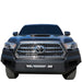 Black Horse Off Road AFB-TA16 Matte Black Steel Armour I Front Bumper - Truck Part Superstore