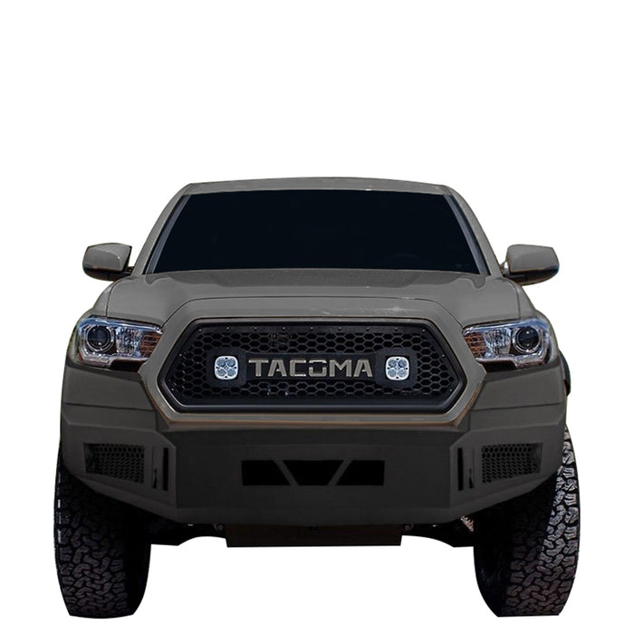 Black Horse Off Road AFB-TA16 Matte Black Steel Armour I Front Bumper - Truck Part Superstore