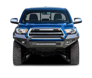 Black Horse Off Road AFB-TA20-K1 Matte Black Steel Armour II Front Bumper - Truck Part Superstore