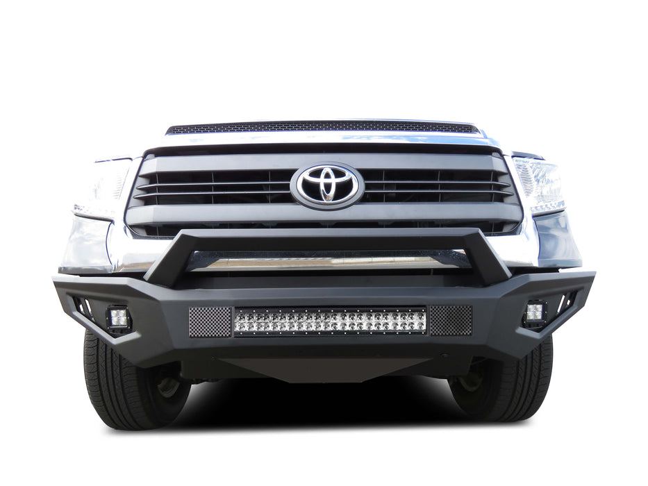 Black Horse Off Road AFB-TU19-K1 Matte Black Steel Armour II Front Bumper - Truck Part Superstore