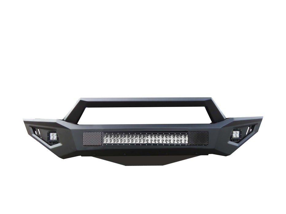 Black Horse Off Road AFB-TU19-K1 Matte Black Steel Armour II Front Bumper - Truck Part Superstore