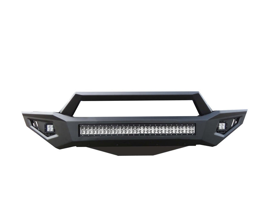 Black Horse Off Road AFB-TU19-K2 Matte Black Steel Armour II Front Bumper - Truck Part Superstore