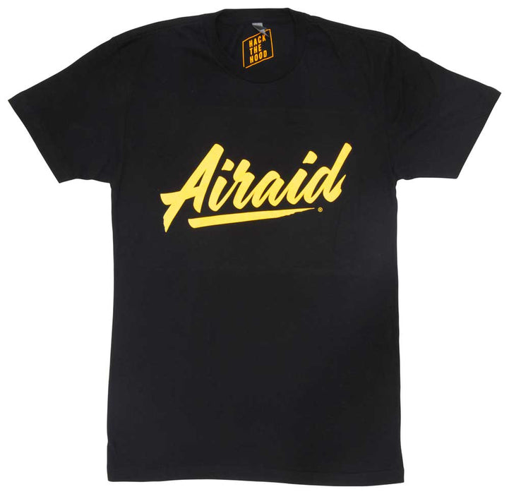 AIRAID 999-380-M T-Shirt; Black, Gold Airaid Logo, Medium - Truck Part Superstore