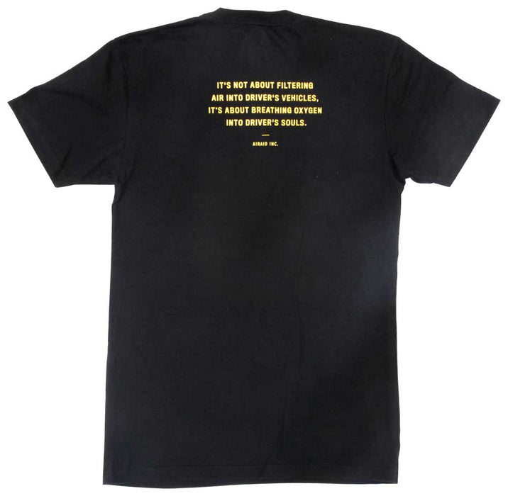 AIRAID 999-380-XL T-Shirt; Black, Gold Airaid Logo, X-Large - Truck Part Superstore
