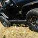 ARIES AL231008 Big Step 4in. Black Aluminum Round Side Bars; Select Jeep Wrangler JK - Truck Part Superstore