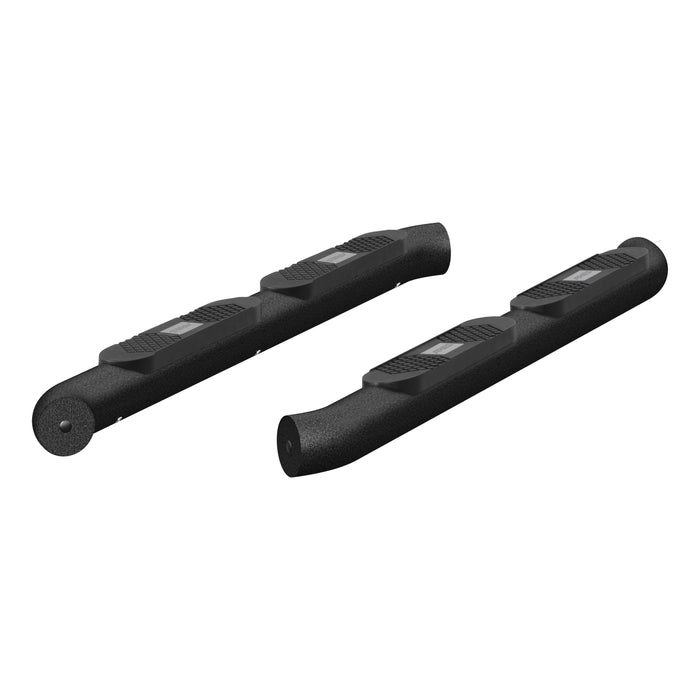 ARIES AL231009 Big Step 4in. Black Aluminum Round Side Bars; Select Jeep Wrangler JL - Truck Part Superstore