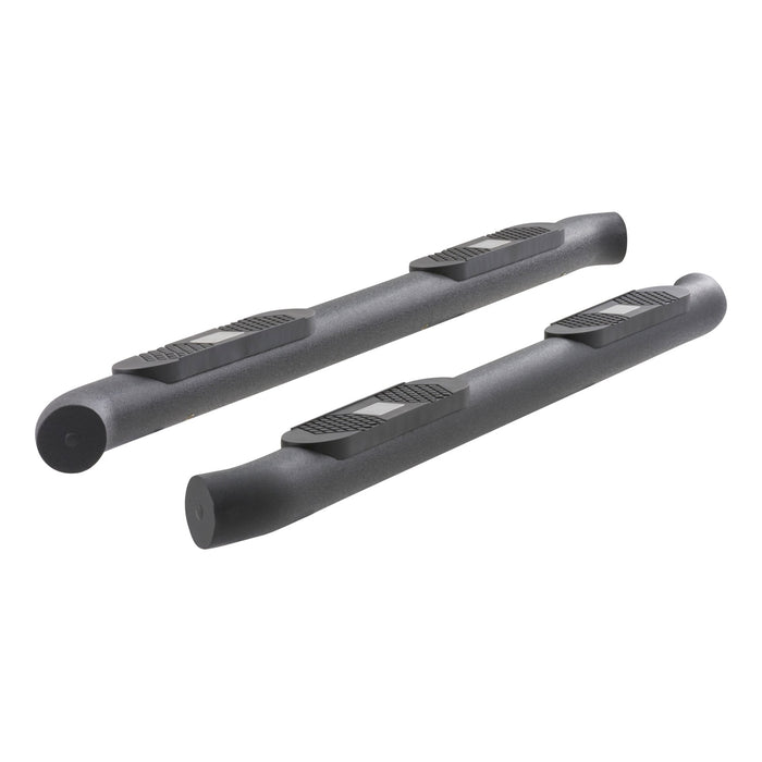 ARIES AL232012 Big Step 4in. Black Aluminum Round Side Bars; Select Toyota Tundra - Truck Part Superstore