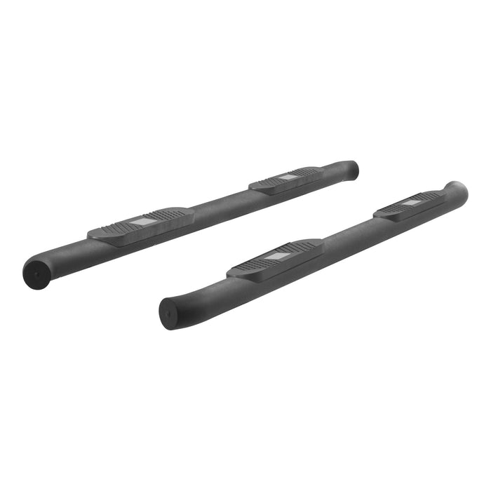 ARIES AL233043 Big Step 4in. Black Aluminum Round Side Bars; Select Ford F-150; F-250; F-350 - Truck Part Superstore