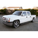 ARIES AL234013 Big Step 4in. Black Aluminum Round Side Bars; Select Silverado; Sierra 2500; 350 - Truck Part Superstore